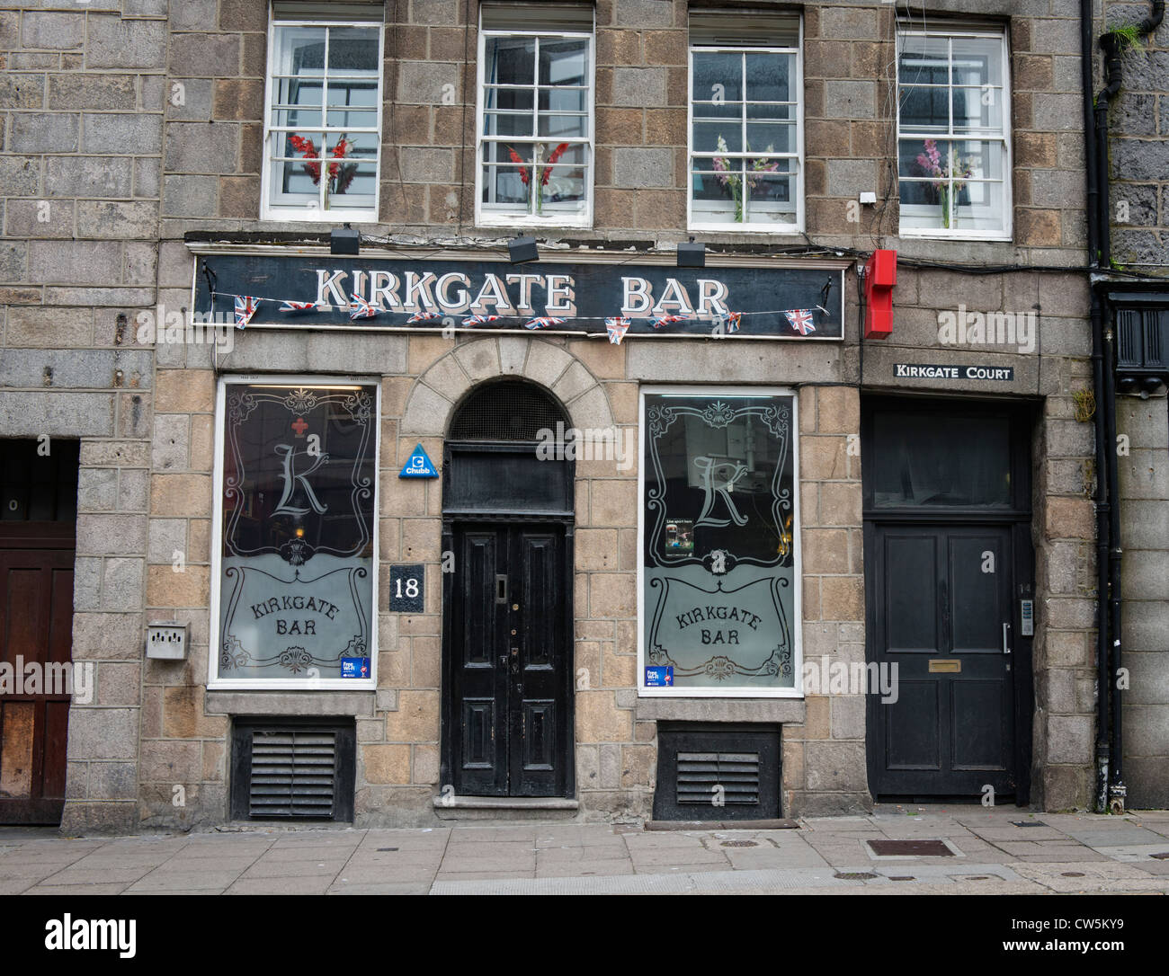 Kirkgate barra in alto Kirkgate Aberdeen Foto Stock