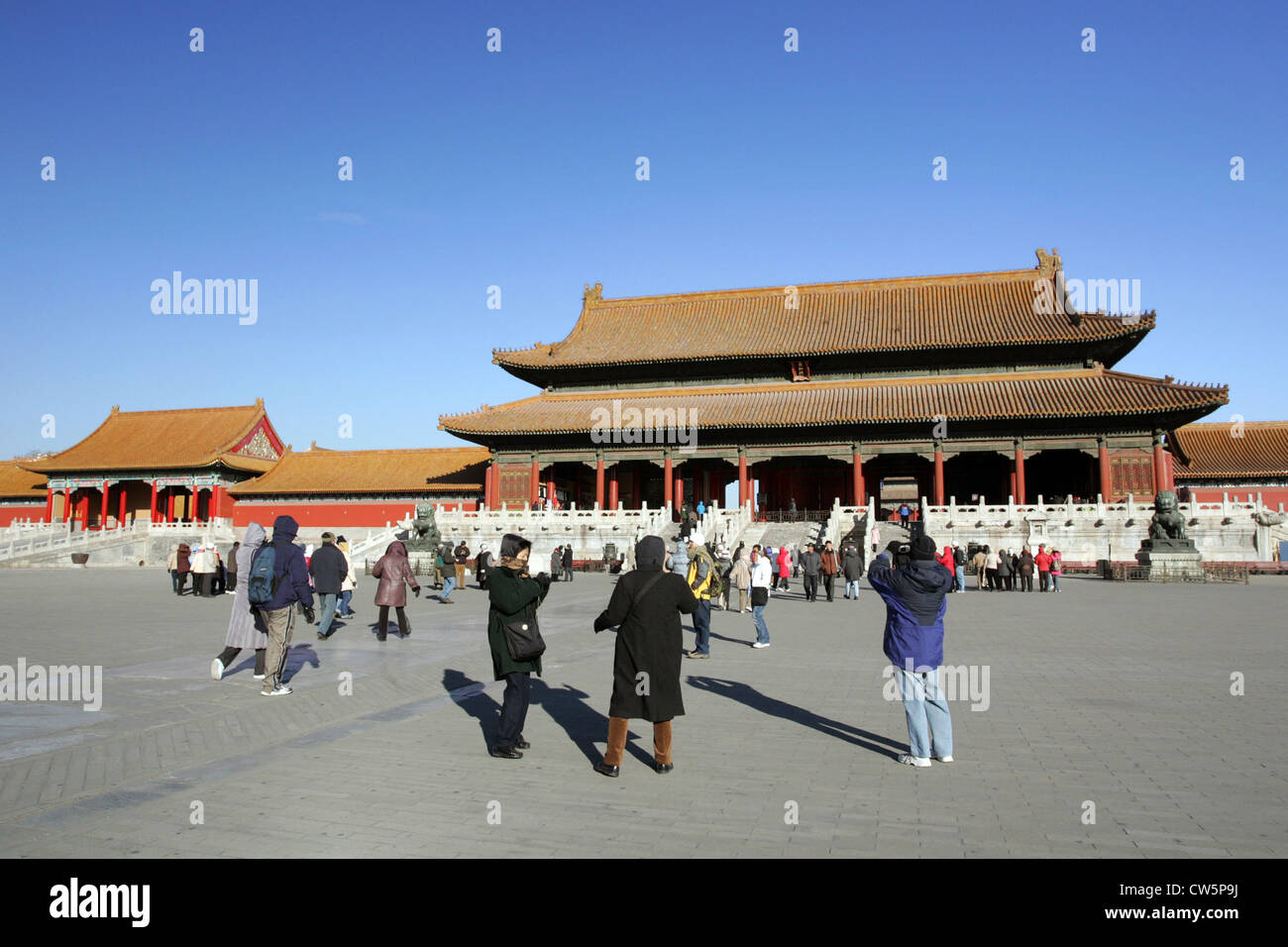 Pechino, la sala della suprema armonia nella Città proibita Foto Stock