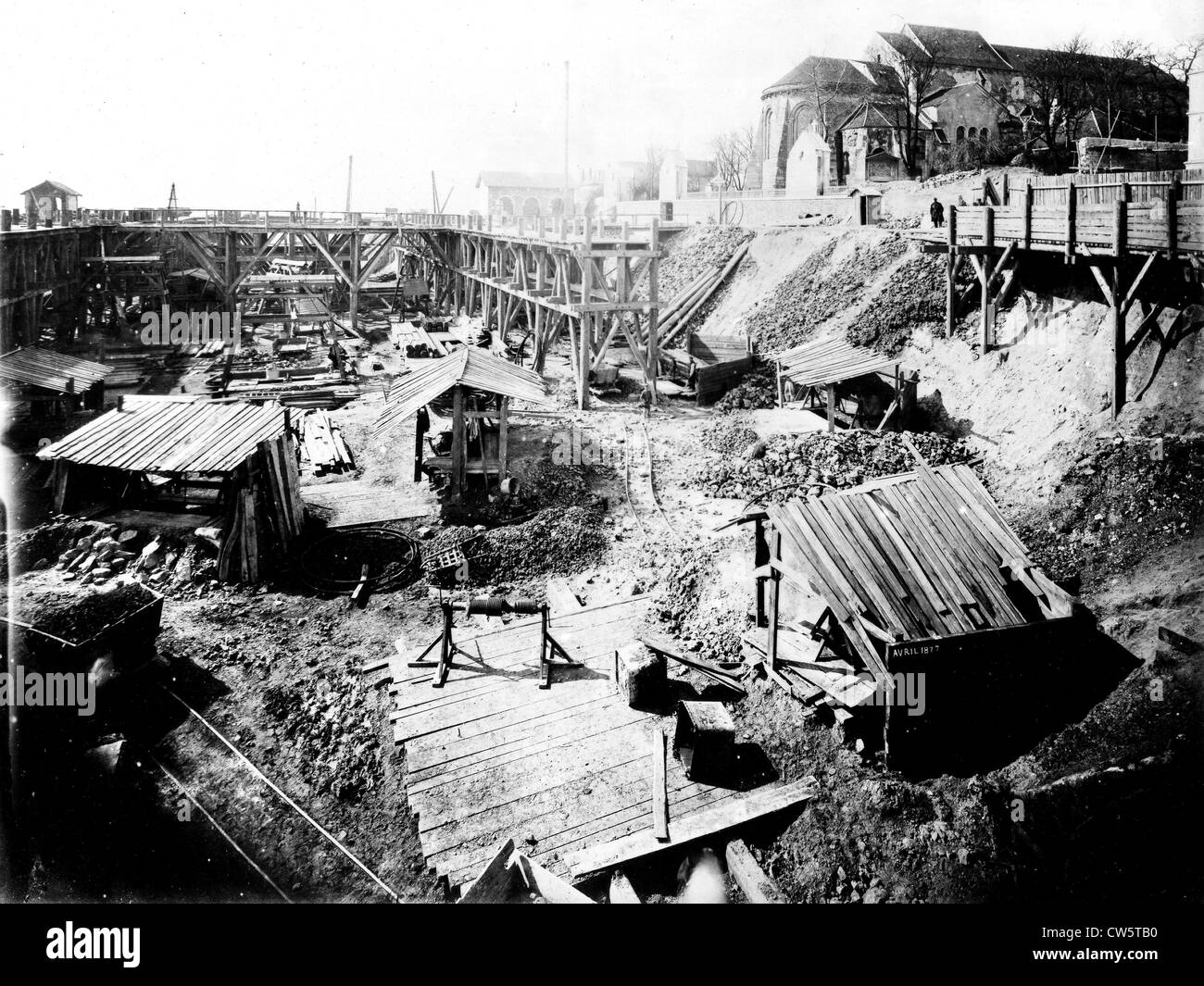 Costruzione del Sacro Cuore, Parigi Foto Stock