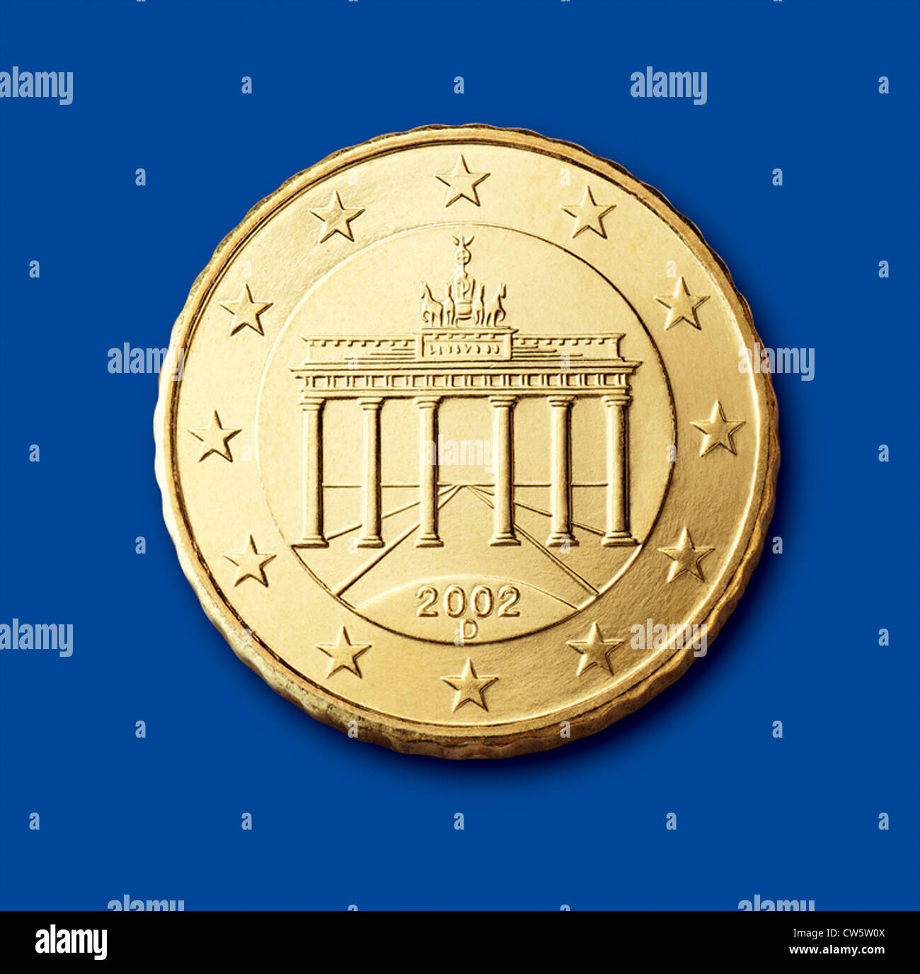 Moneta da dieci centesimi di dollaro (Germania) Foto Stock