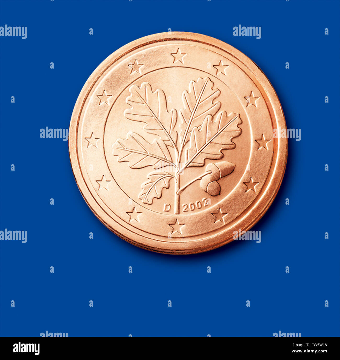 Moneta da 2 centesimi (Germania) Foto Stock