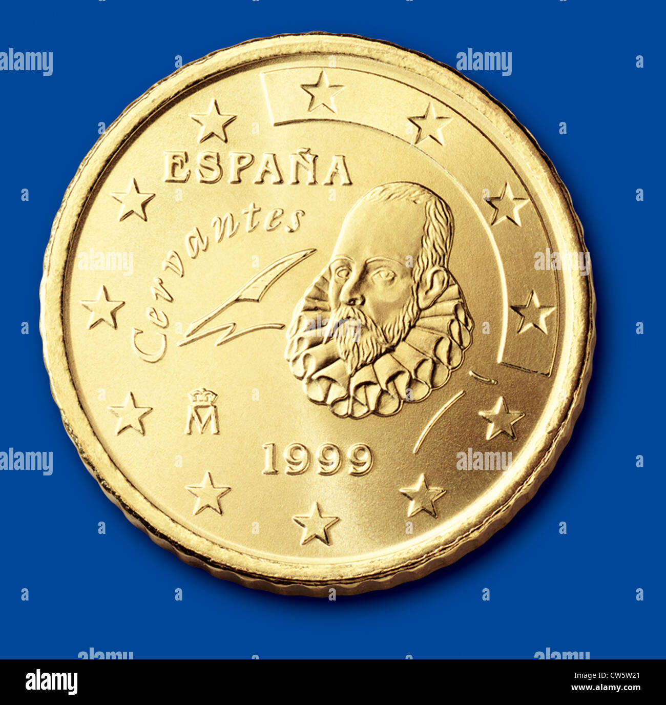 Moneta da 50 centesimi (Spagna) Foto Stock