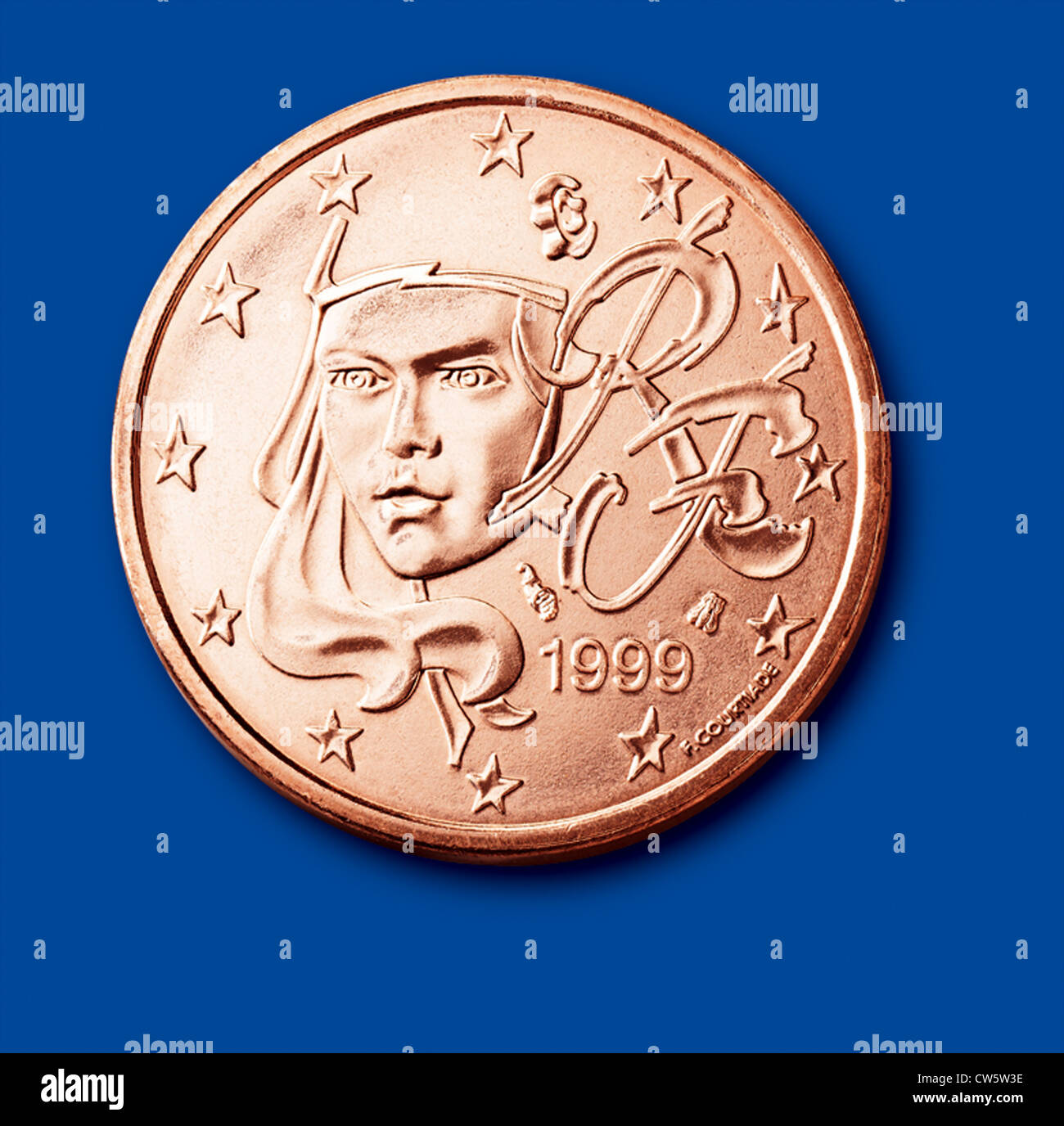 Moneta da 5 centesimi (Francia Foto stock - Alamy