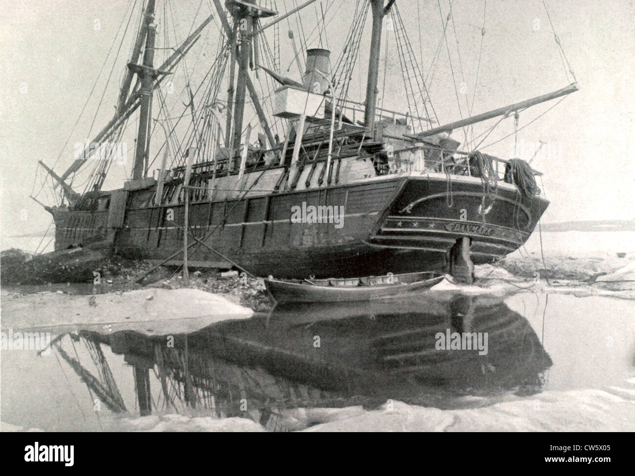 Mylius Erichsen per la spedizione alla Groenlandia (1908) Foto Stock