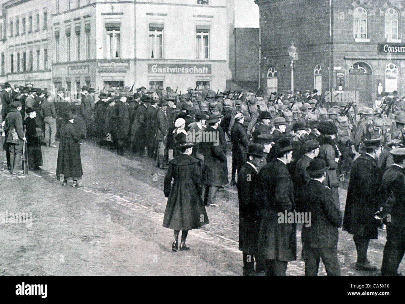Guerra mondiale I. Occupazione della Germania (1 dicembre 1918) Foto Stock