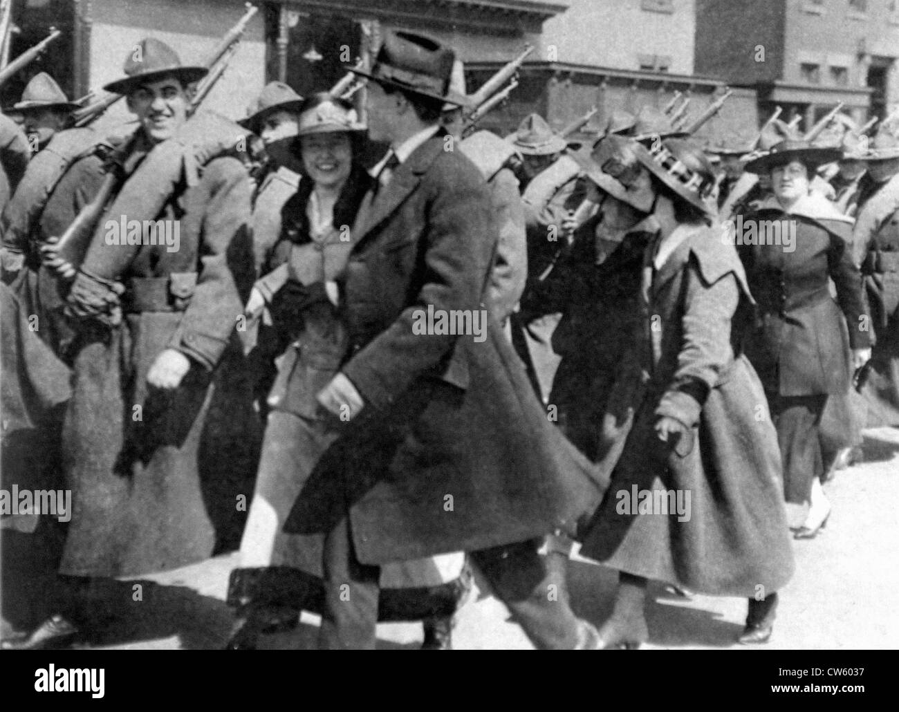 Uniti 1917 la guerra mondiale l'unita entrando in guerra immagini e