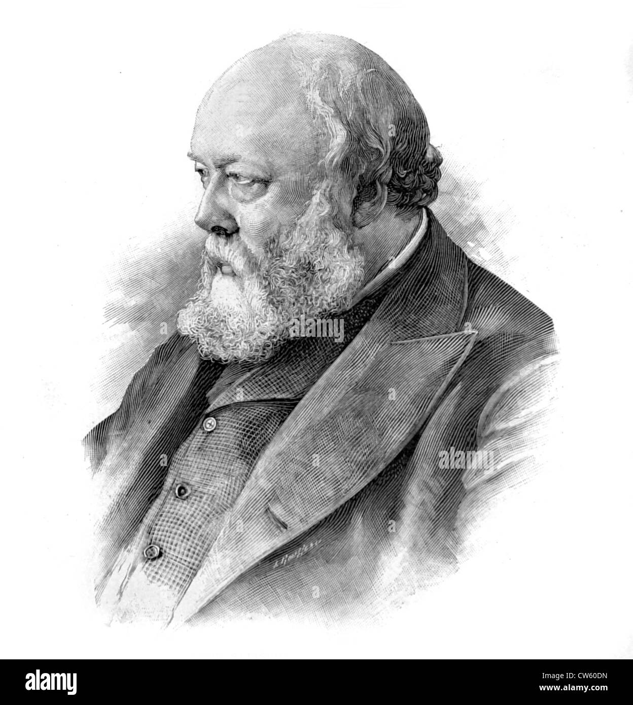 Ritratto di Lord Salisbury (1900), inglese il ministro degli affari esteri dal 1886 al 1892 Foto Stock