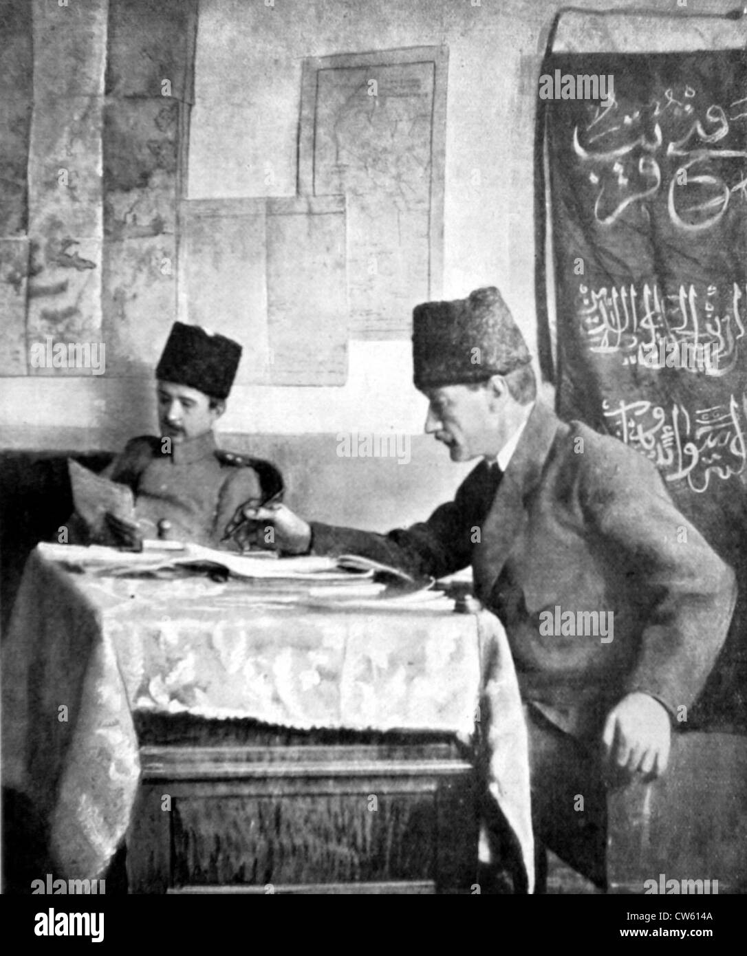 Mustapha Kemal Pasha in angora (1920) Foto Stock