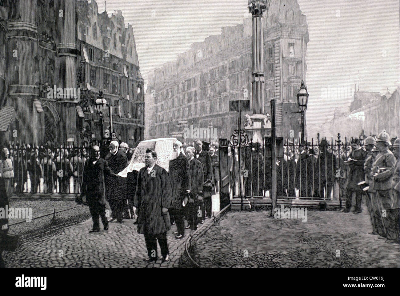 A Londra, Gladstone i funerali a Westminster (1898) Foto Stock