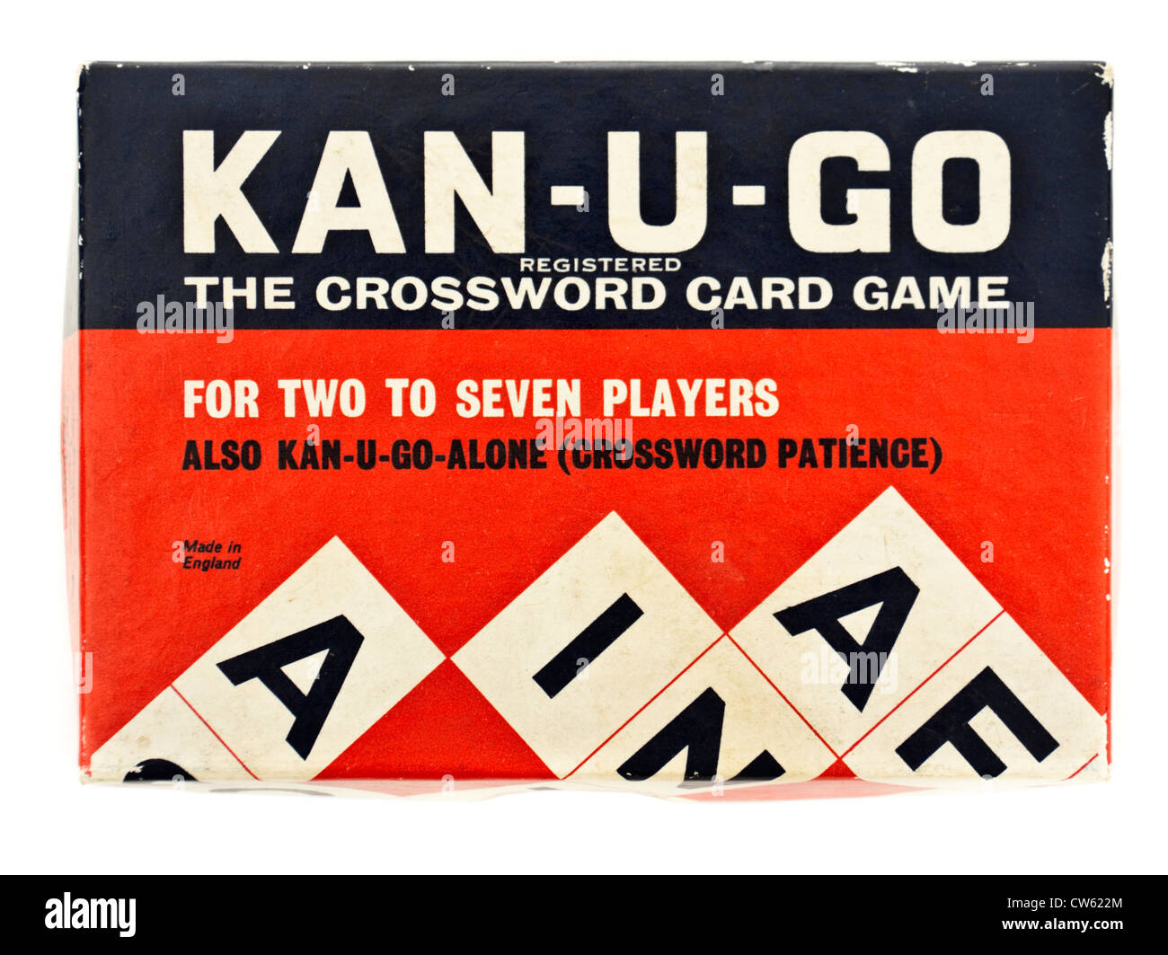 Vintage KAN-U-GO crossword card game Foto Stock
