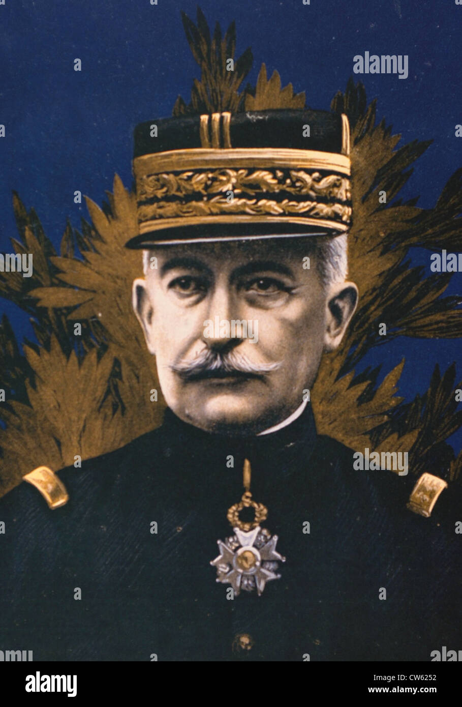 Ritratto di generale Hély d'Oissel, in 'Le pays de France', 30-3-1916 Foto Stock