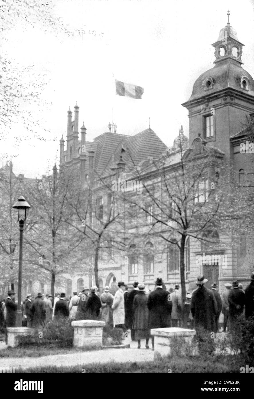 Occupazione della regione della Ruhr, 22 aprile 1923 Foto Stock
