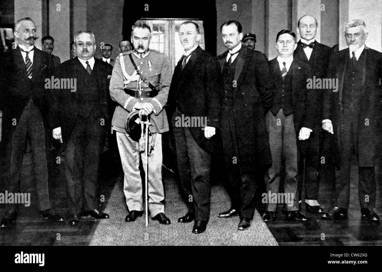 A Varsavia, il Maresciallo Pilsudski il colpo di stato, 1926 Foto Stock