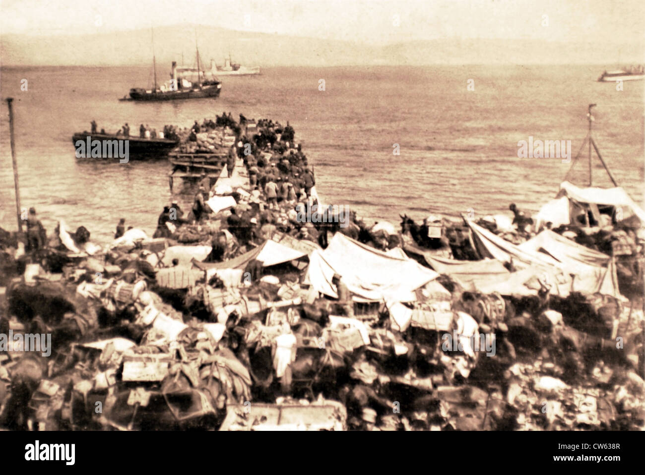 Dopo la sconfitta greca in Turchia (1922) Foto Stock