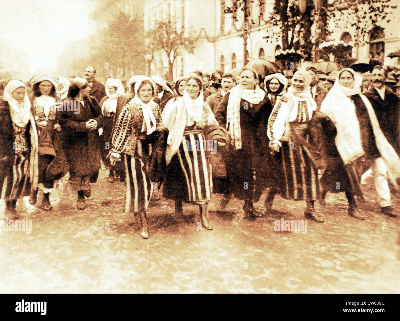 Incoronazione dei sovrani di grande Romania (1922) Foto Stock