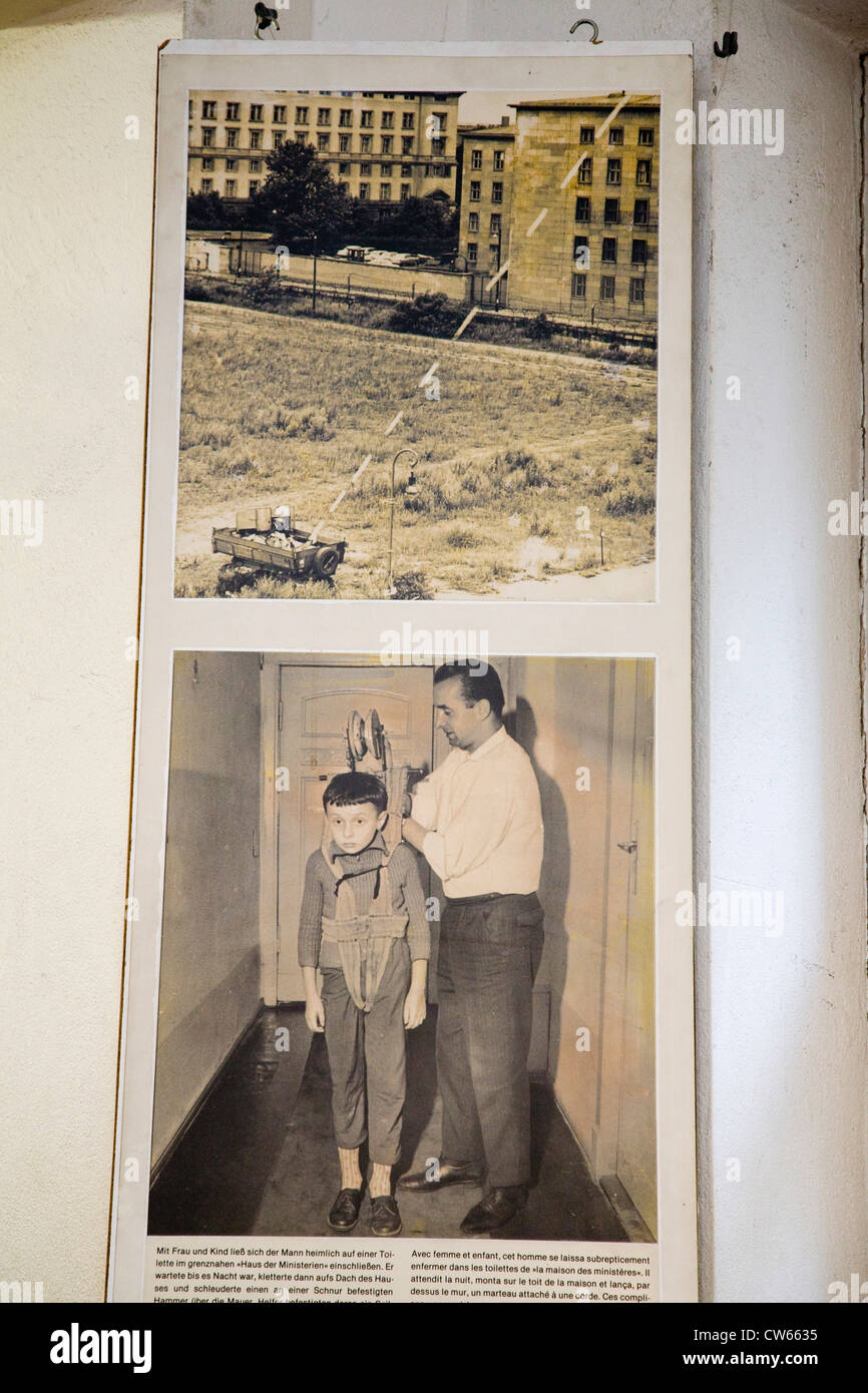 L'Europa, Germania, Brandeburgo, Berlino, il Checkpoint Charlie, il Museo del Muro di Berlino Foto Stock