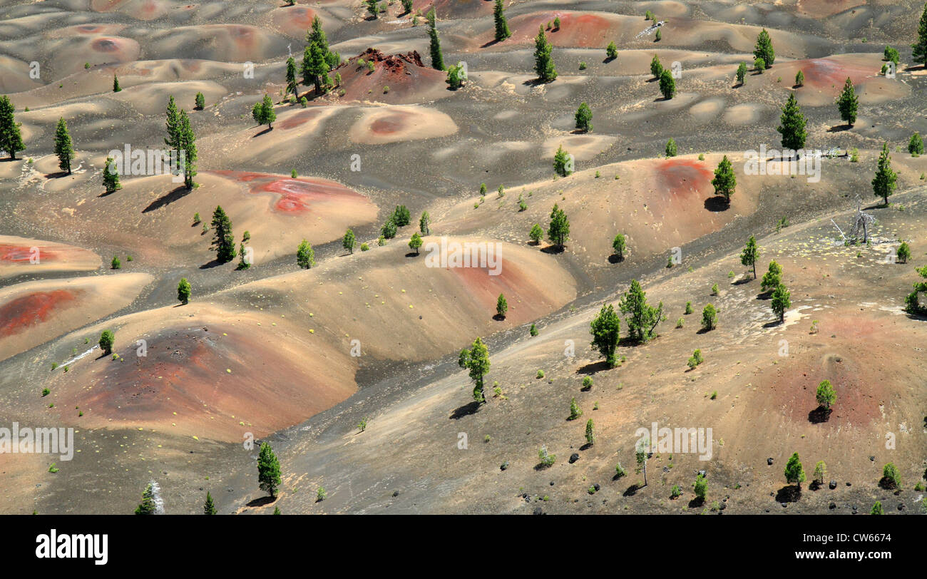 Dipinto di dune, Parco nazionale vulcanico di Lassen Foto Stock