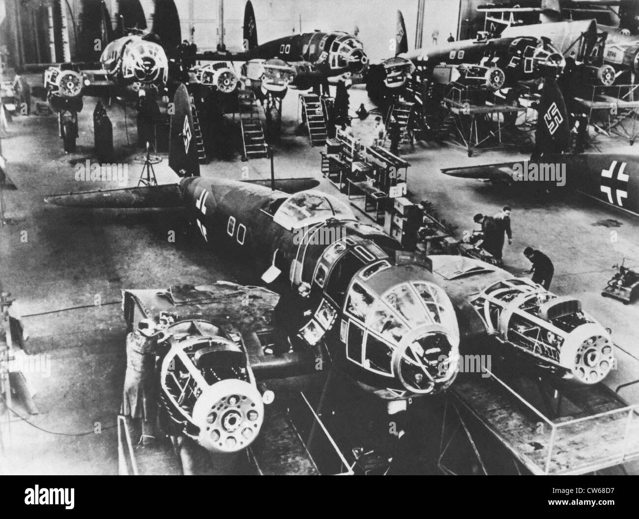 Industria aeronautica, la Germania, la II Guerra Mondiale Foto Stock