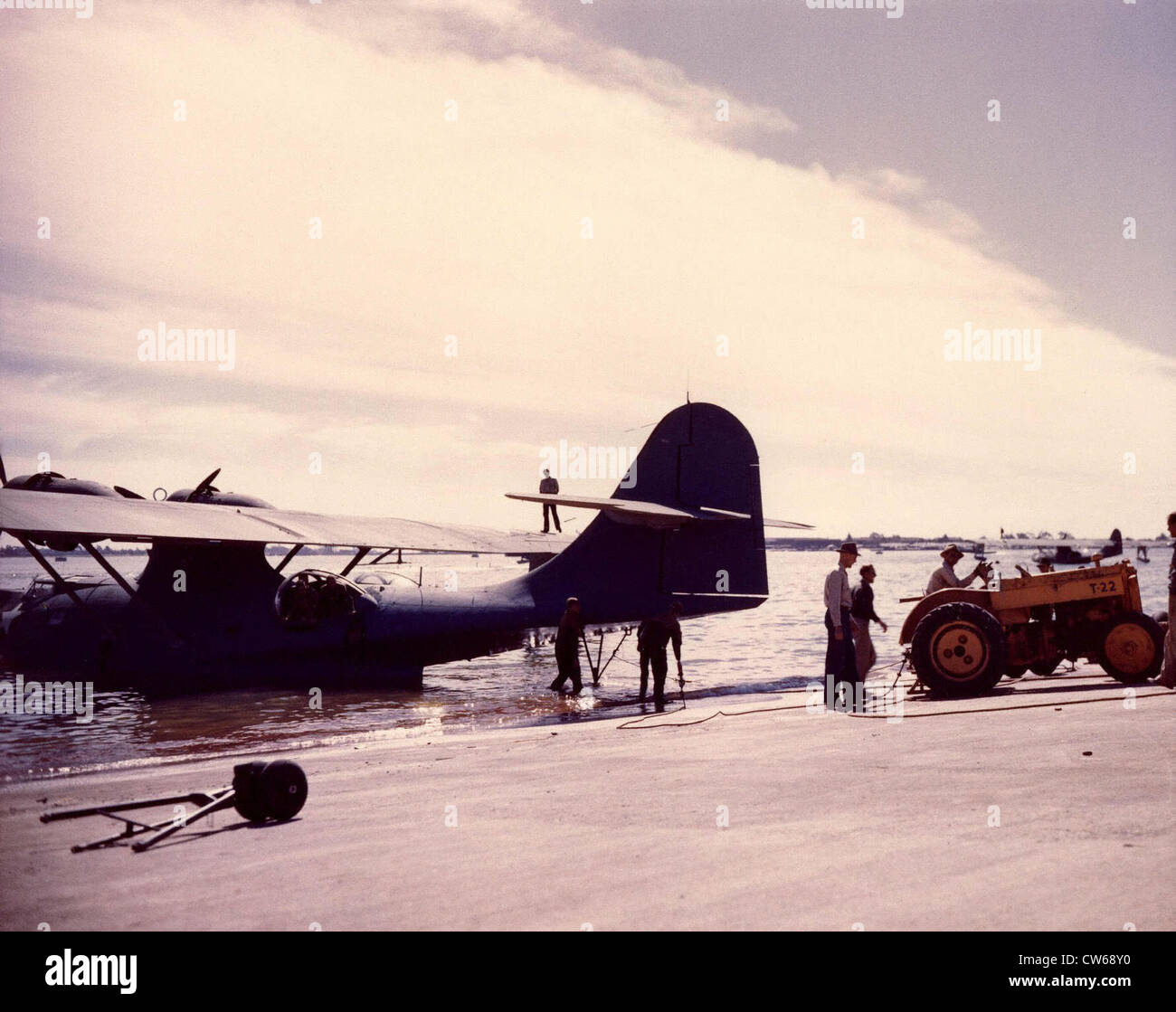 Consolidato americano costruttiva PBY5 idrovolante Catalina Foto Stock