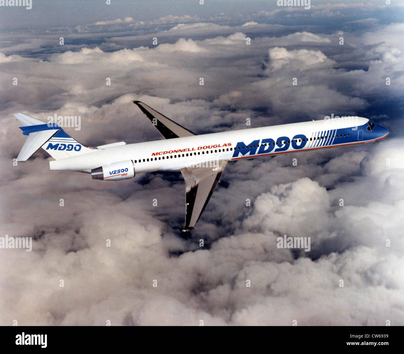 American McDonnell-Douglas MD-90 commerciali per il trasporto aereo Foto Stock