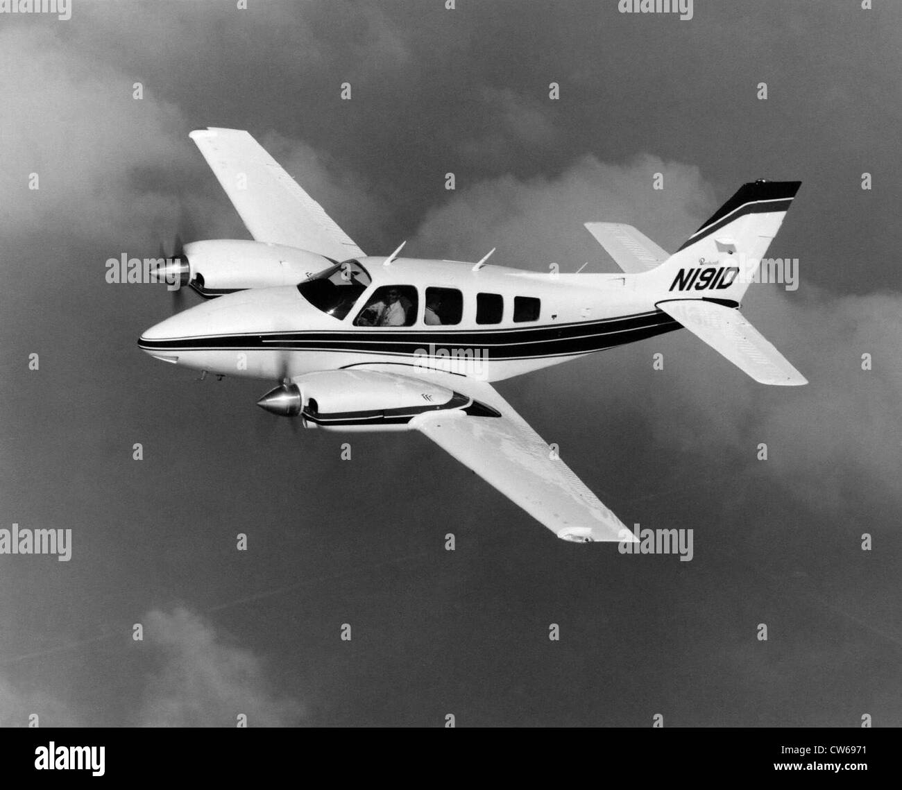 American Beechcraft 58P Barone luce piano privato. Foto Stock