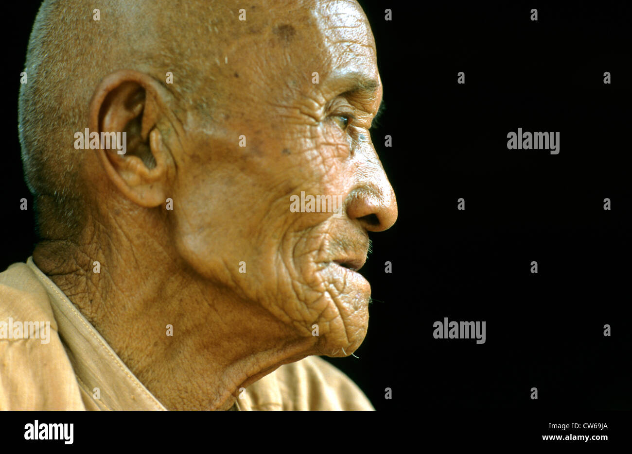 uomini vecchi, Birmania Foto Stock
