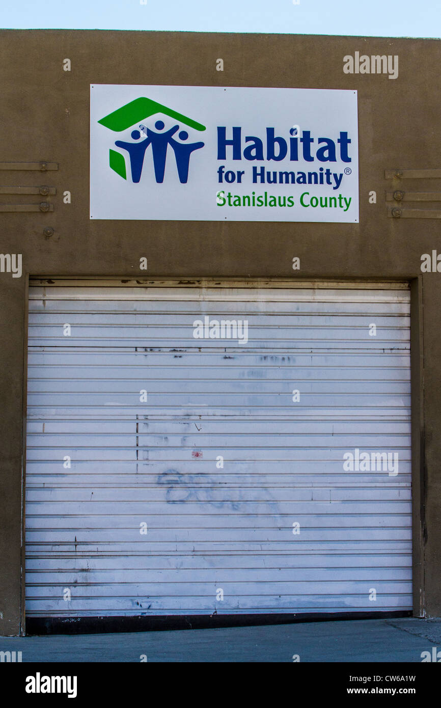 Un Habitat for Humanity store in Modesto California Stanislao County Foto Stock