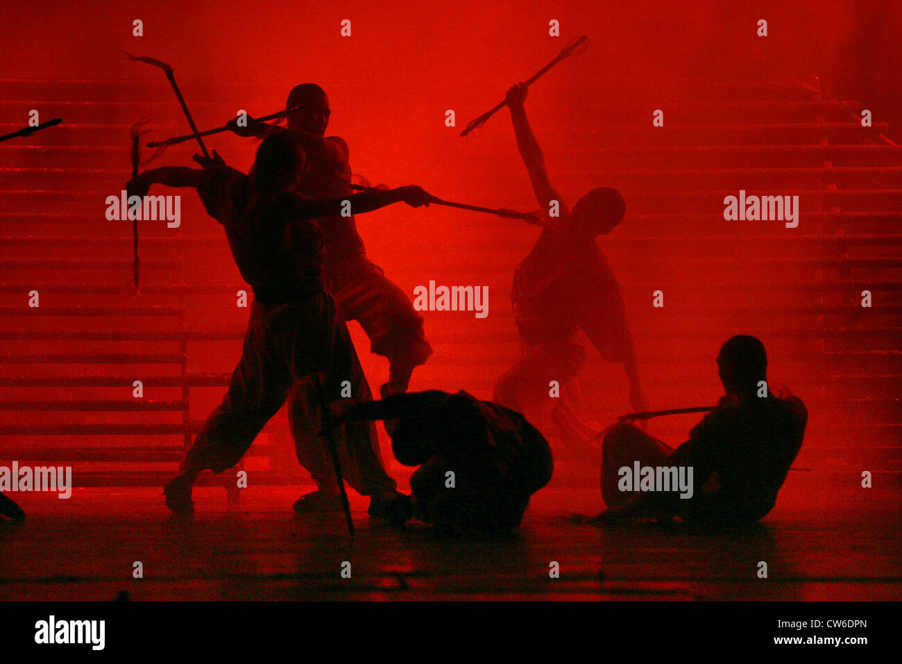Artisti di Pechino mostrano le loro acrobazie Foto Stock