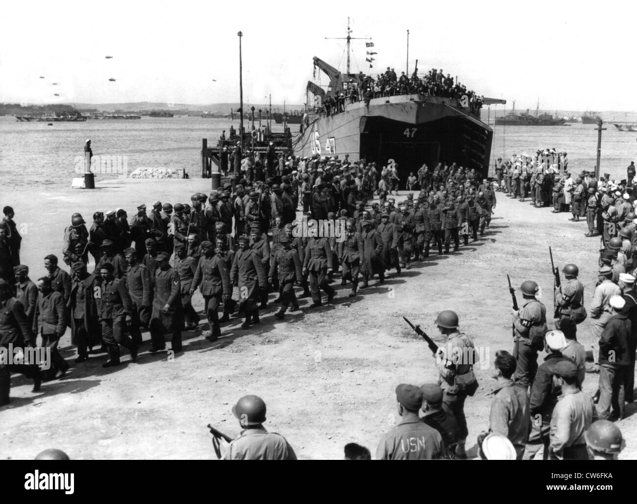 Prigionieri tedeschi terreni in Inghilterra (giugno 1944) Foto Stock