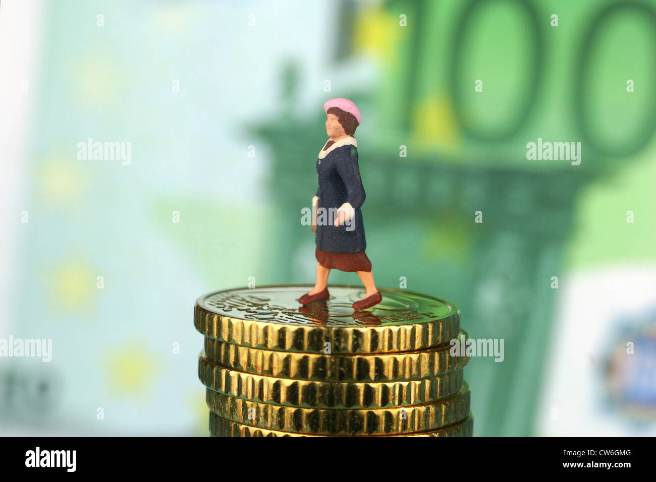 Immagine simbolo pagano di pensionamento Foto Stock