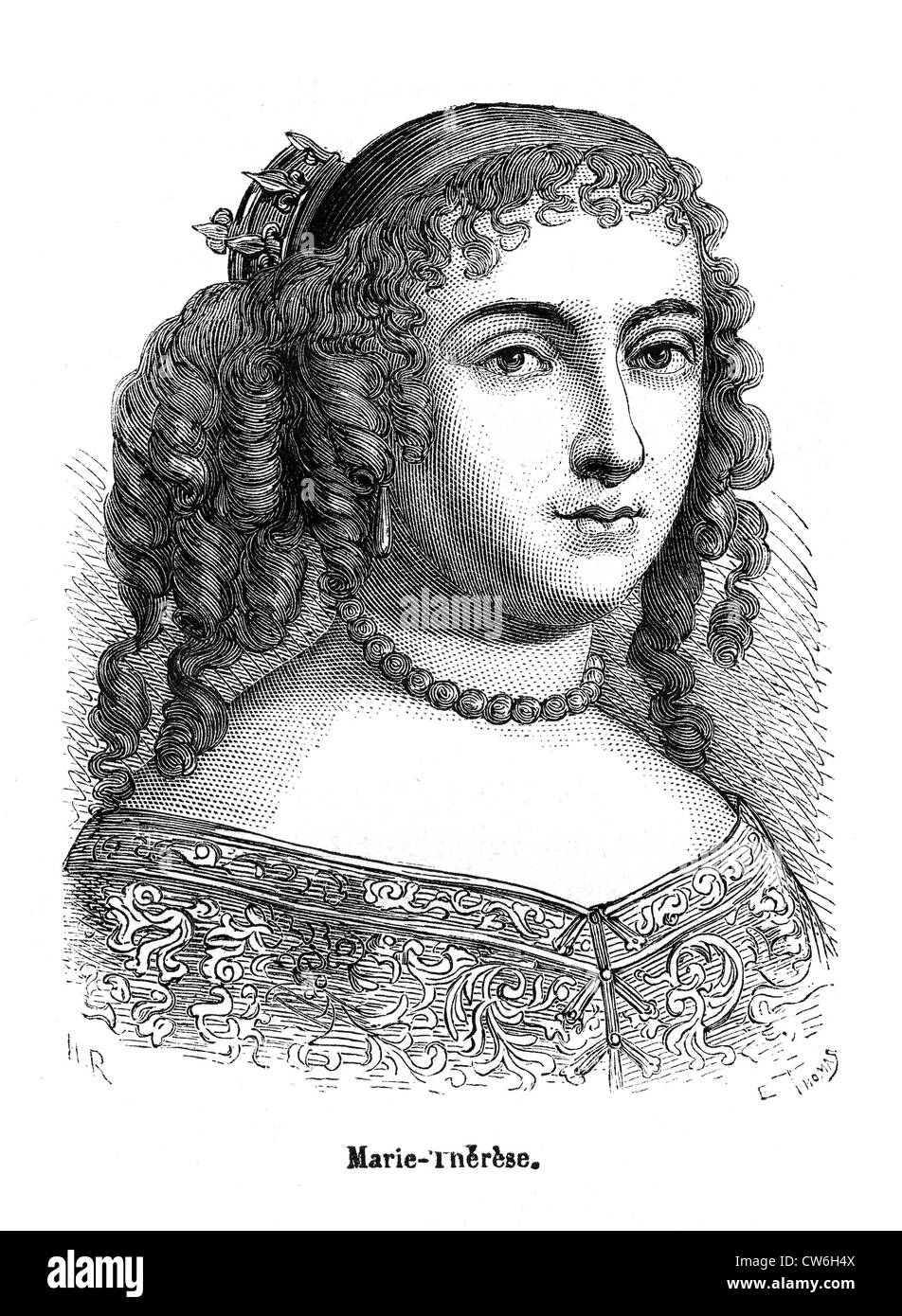 Marie- Teresa d'Austria Foto Stock