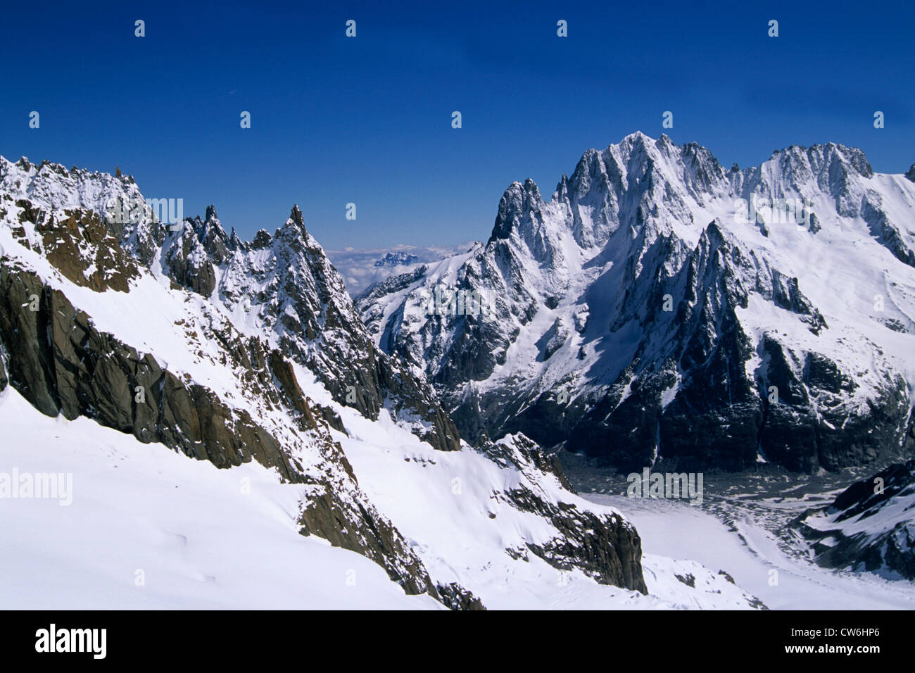 Alpi Francia Savoie Chamonix Foto Stock
