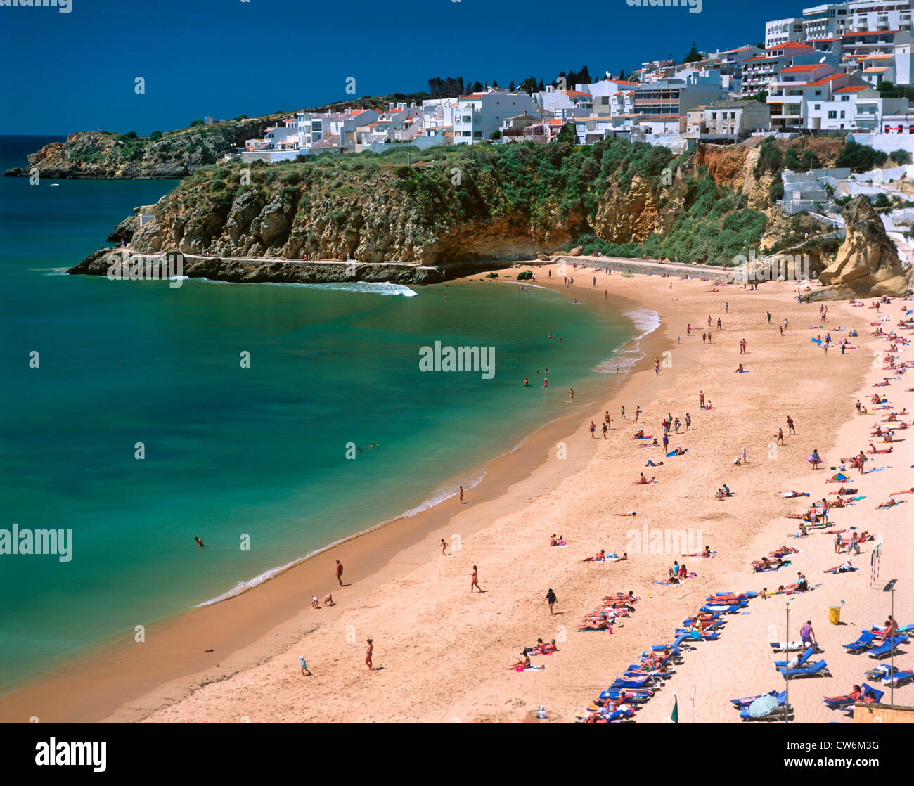 Spiaggia Vicino Albufaira, Portogallo, Algarve Foto Stock