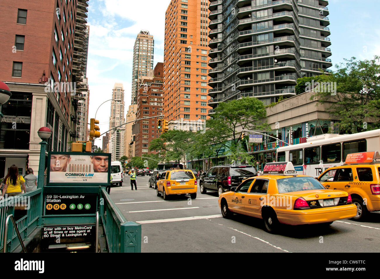 59 Metropolitana Stazione Lexington Avenue Upper East Side di New York City Manhattan Foto Stock