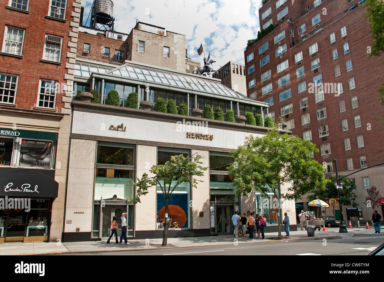 Hermes Madison Avenue Upper East Side di New York City Manhattan Foto Stock