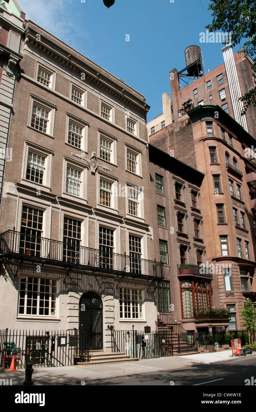 Il presidente Franklin D. Roosevelt House Upper East Side di New York City Manhattan Foto Stock