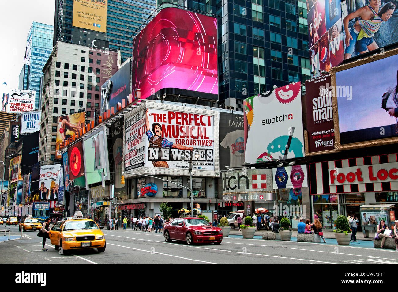 Times Square Broadway New York City Theatre Musical Foto Stock