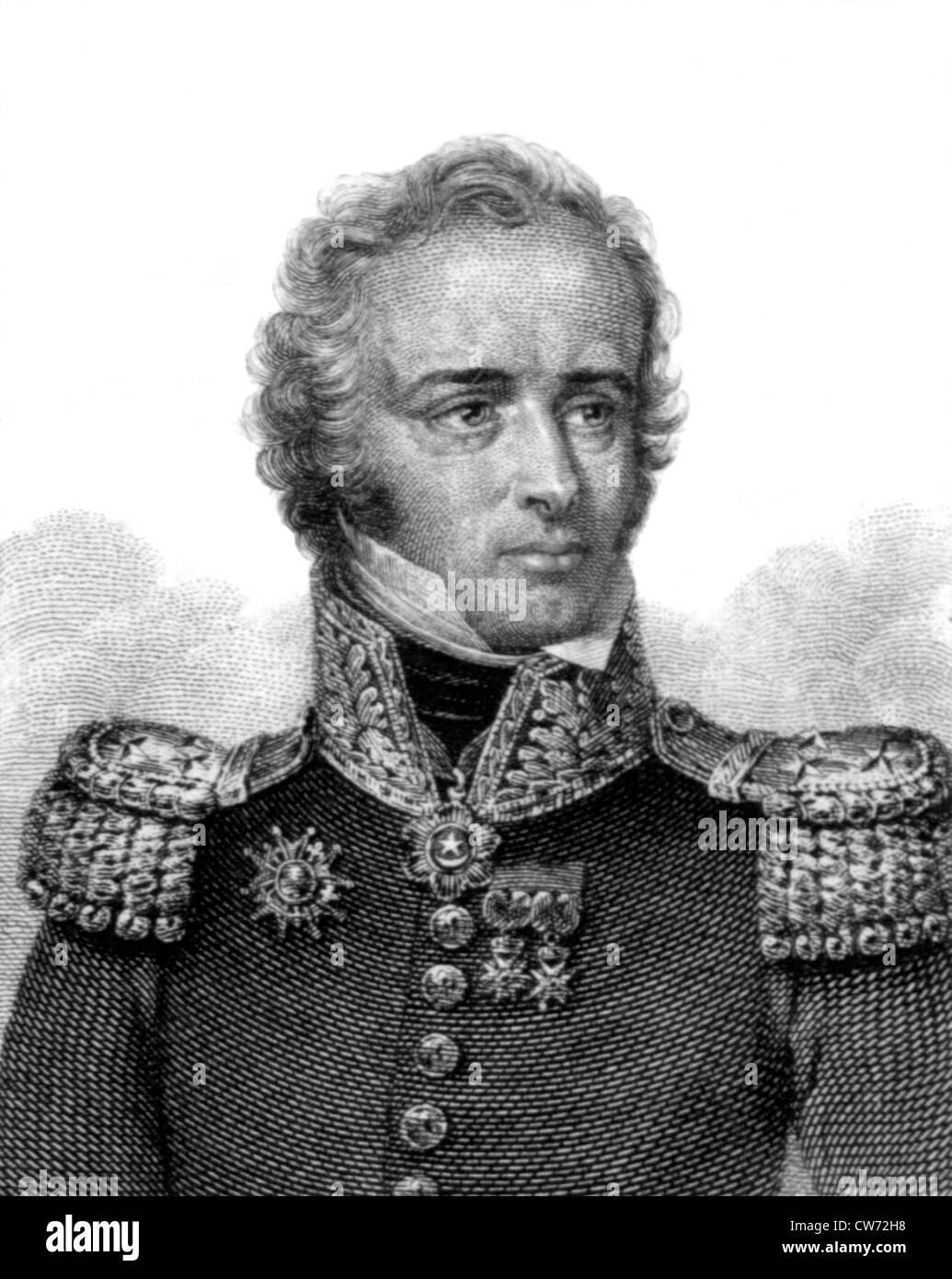 Maximilien Sébastien Foy, francese generale e uomo politico Foto Stock