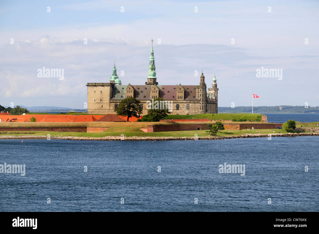Il Castello di Kronborg, Danimarca, Helsingoer Foto Stock