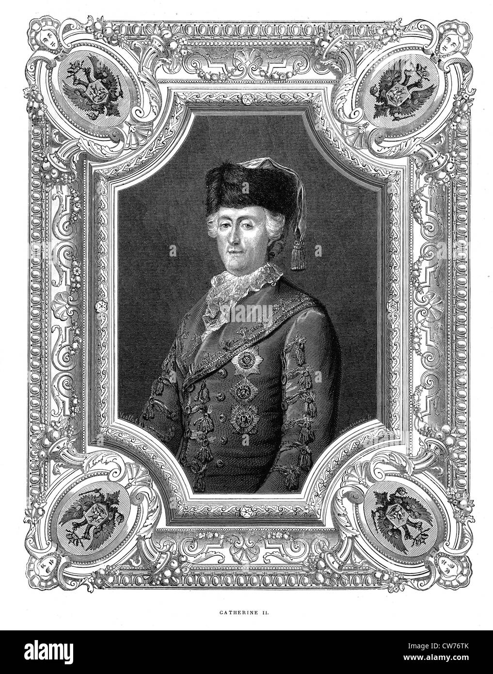 Caterina II Foto Stock