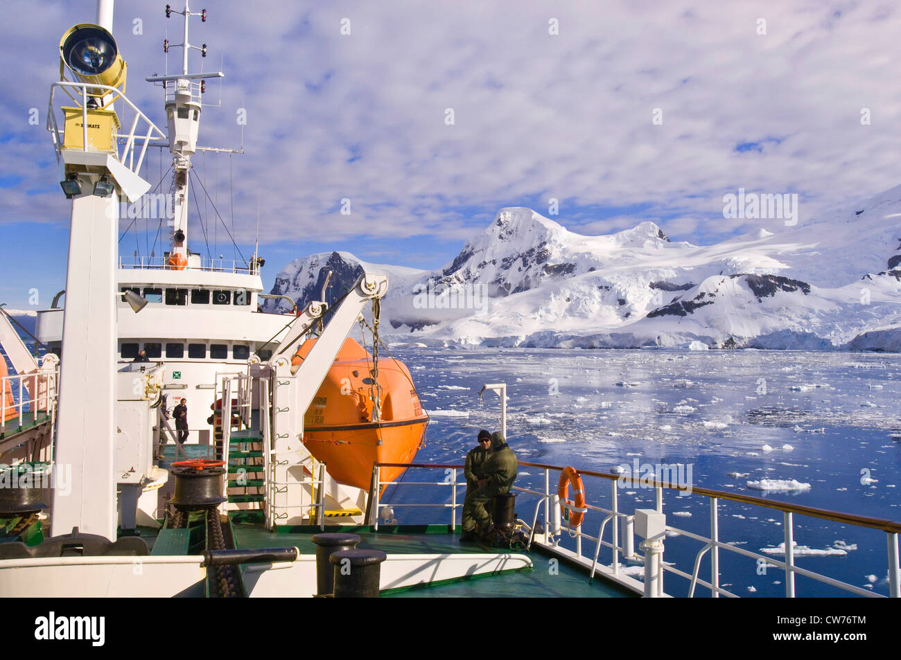Passeggeri in Antartide sogno, Antartide, baia Neko Harbour Foto Stock