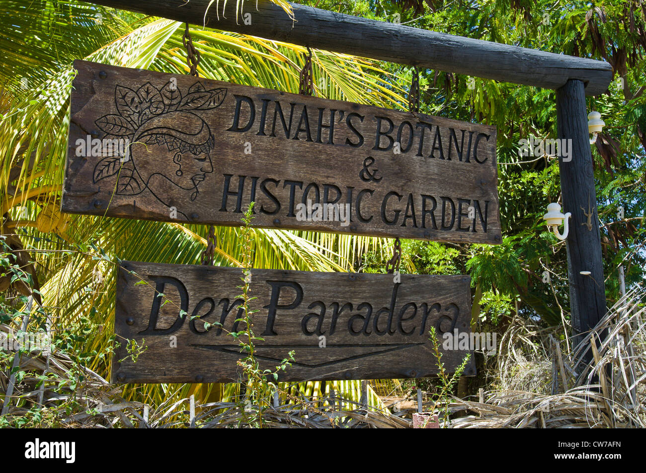 Dina's Botanic &AMP; giardino storico, Curacao, Den Paradera Foto Stock