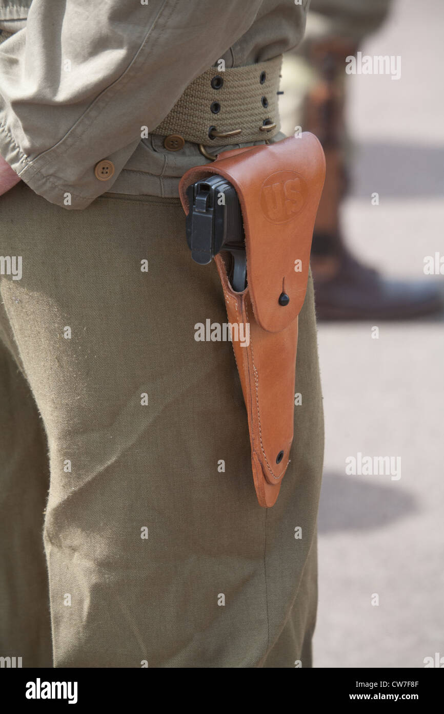 Noi Sidearm orrendo titolare e della pistola Foto Stock