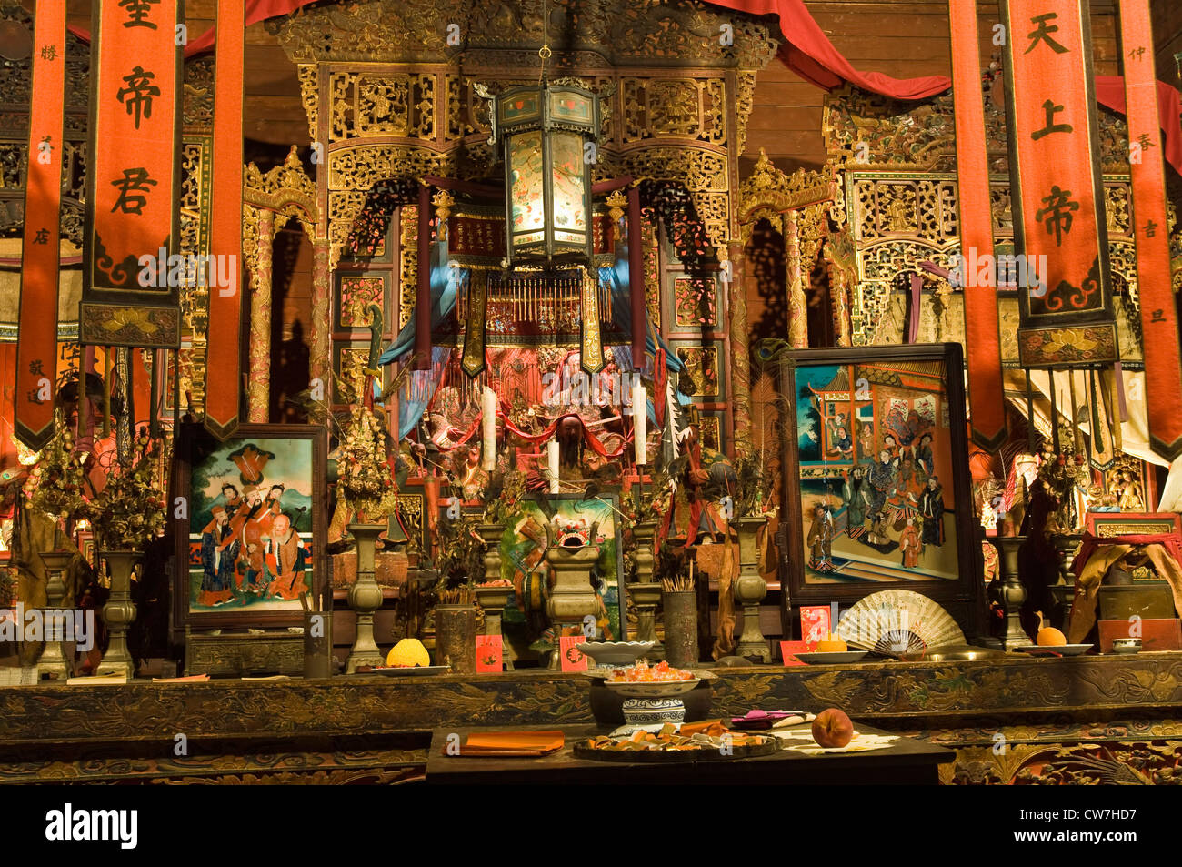 Joss House, più antico utilizzato in modo continuo il tempio Cinese di immigrati cinesi, Stati Uniti, California Foto Stock