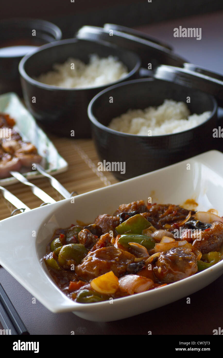Sfondi astratti con latte di olio e acqua Foto Stock