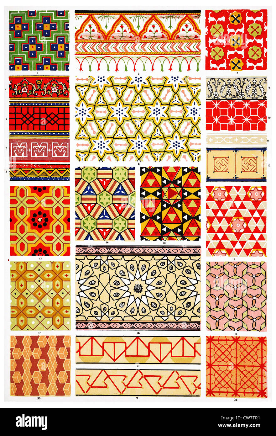 Ornamenti persiano Foto Stock