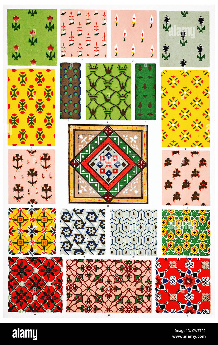 Ornamenti persiano Foto Stock