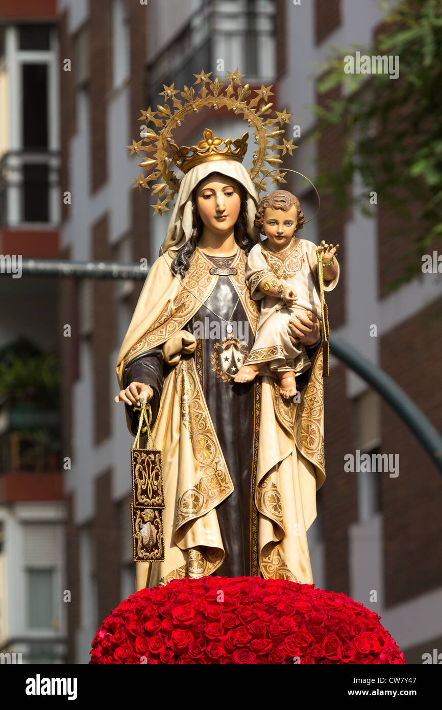 Virgen del carmen malaga immagini e fotografie stock ad alta ...