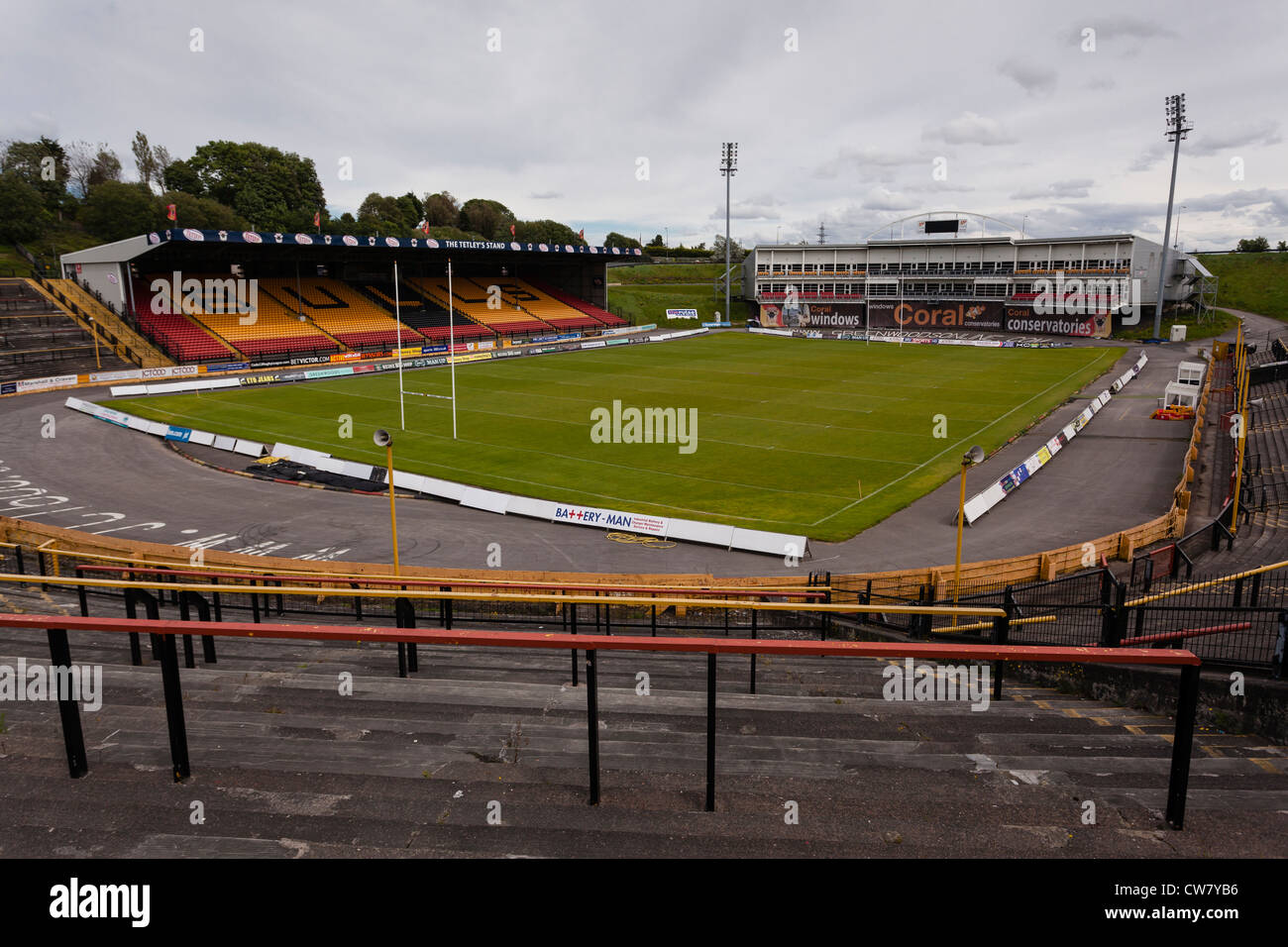 Odsal Stadium Bradford, casa di Bradford Bulls Rugby League Club (formerly Bradford Northern) sin dal 1934. Foto Stock