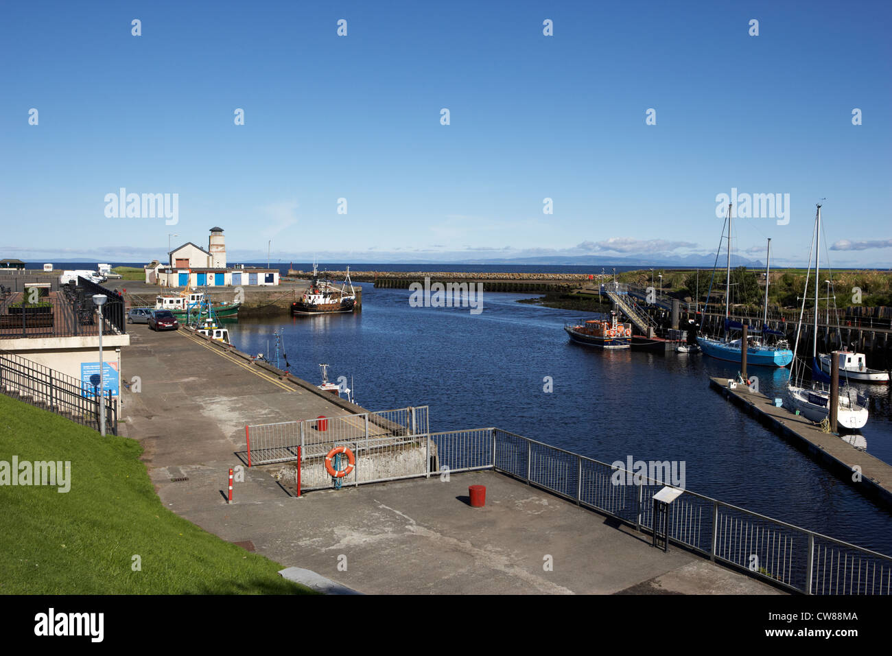 Girvan harbour south ayrshire Scotland Regno Unito Regno Unito Foto Stock